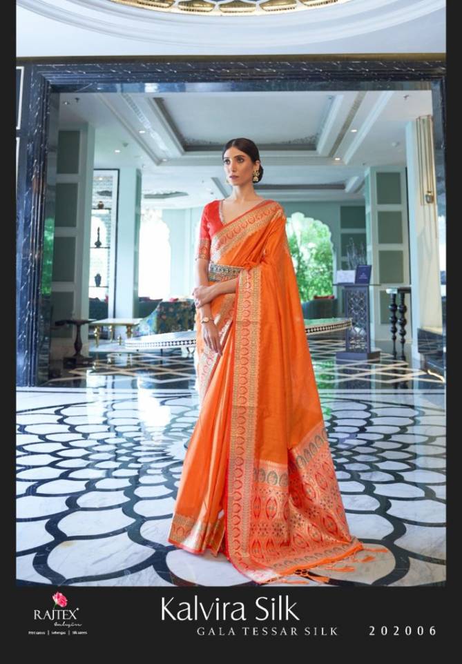 Rajtex Kalvira Latest Heavy Wedding Wear Silk Saree Collection